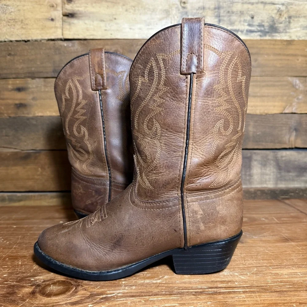 Kid’s Smoky Mountain Boots 3034C “Denver” Brown‎ Western Cowboy Boot size 3